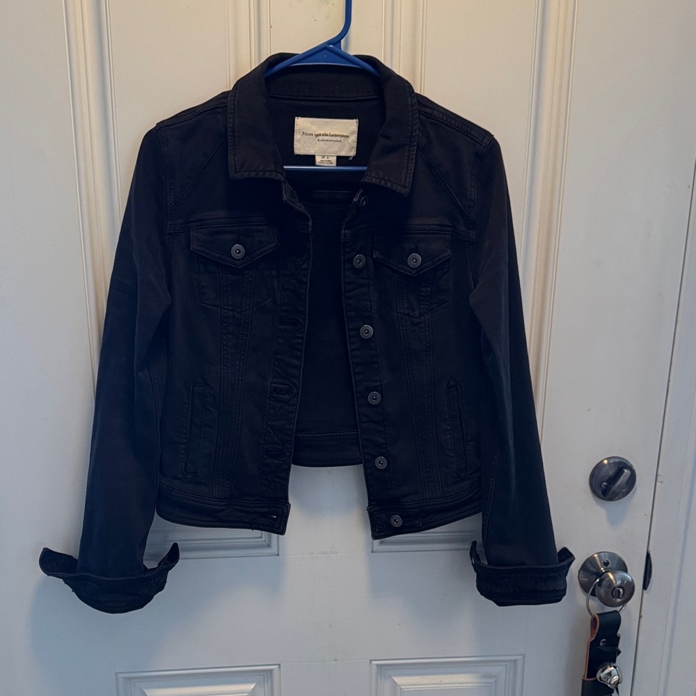 Pilcro Black Denim Jacket Size small
